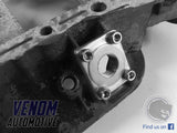 VENOM AUTOMOTIVE - 1UZ-FE OIL DRAIN ADAPTER 6061 CNC BILLET ALUMINIUM